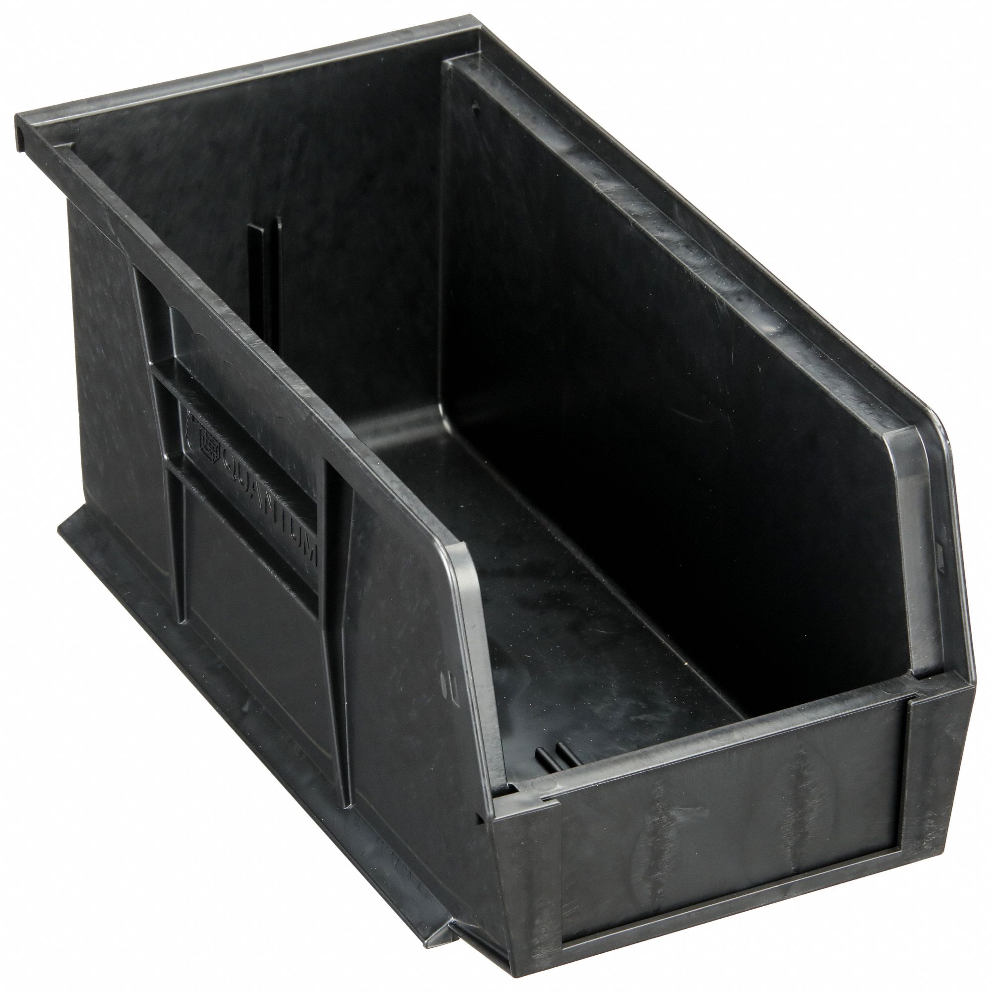 ESD Conductive Bin: 5 1/2 in x 10 7/8 in x 5 in, Black, 30 lb Load Capacity