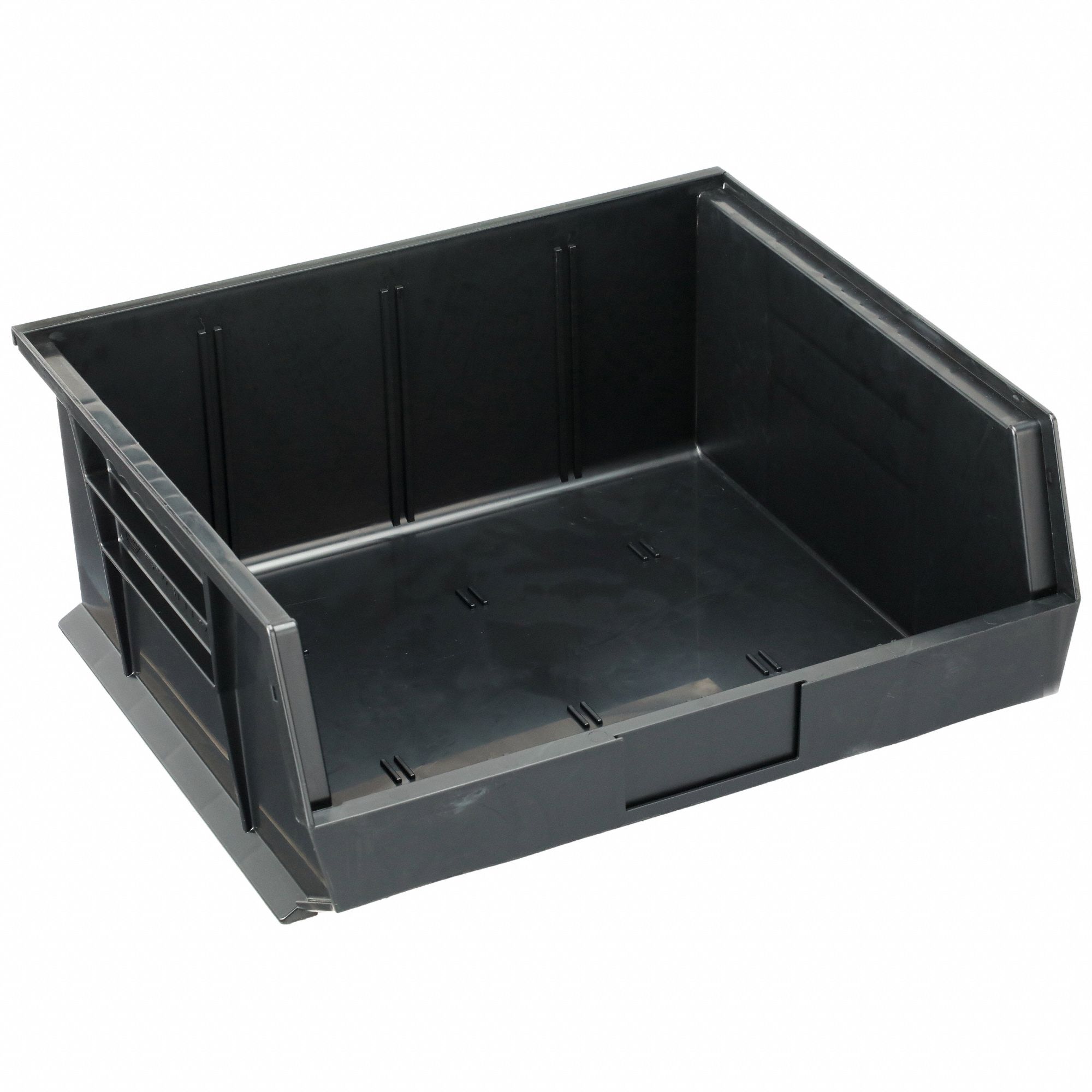 ESD Conductive Bin: 16 1/2 in x 14 3/4 in x 7 in, Black, 75 lb Load Capacity