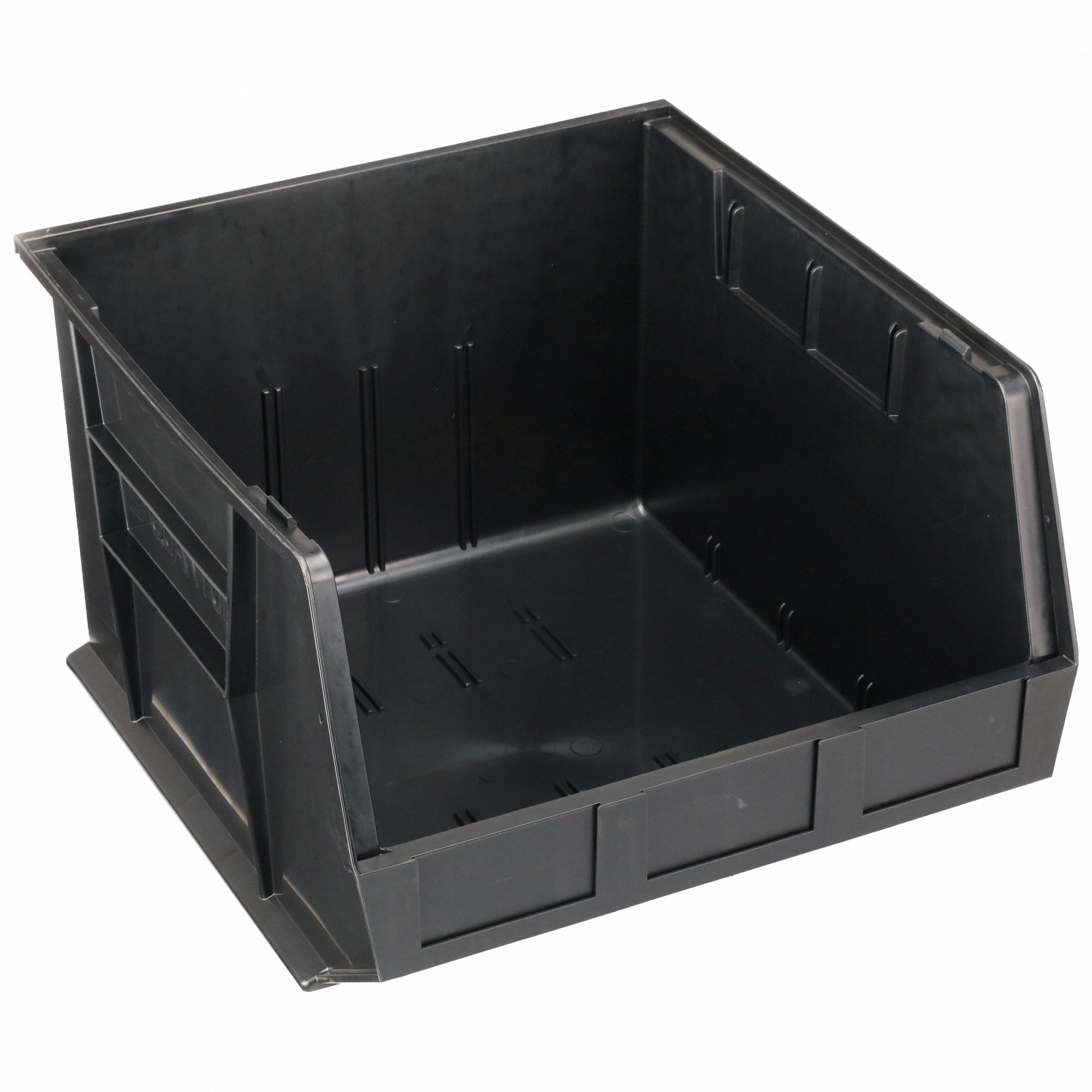 ESD Conductive Bin: 16 1/2 in x 18 in x 11 in, Black, Label Holder Included