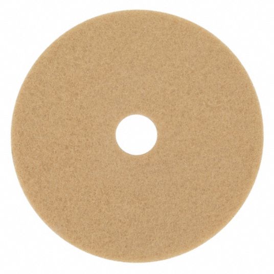 3M, Tan, 21 in Dia, Burnishing Pad - 4WC32|3400 - Grainger