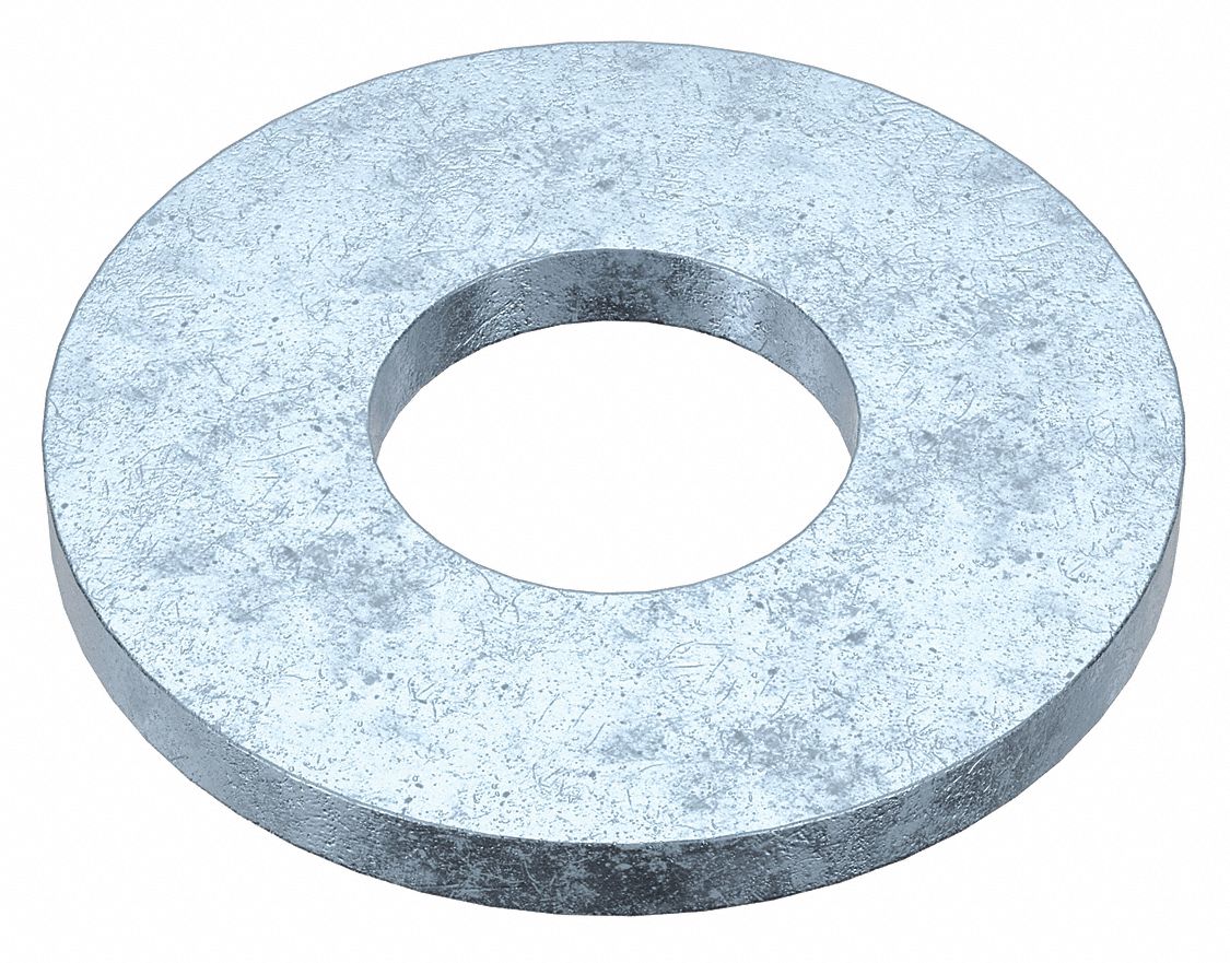 RONDELLE USS,P/VIS 5/16PO,ACIER,GRADE 2,GALVANISÉ,DI 0,375PO,4 350PQ