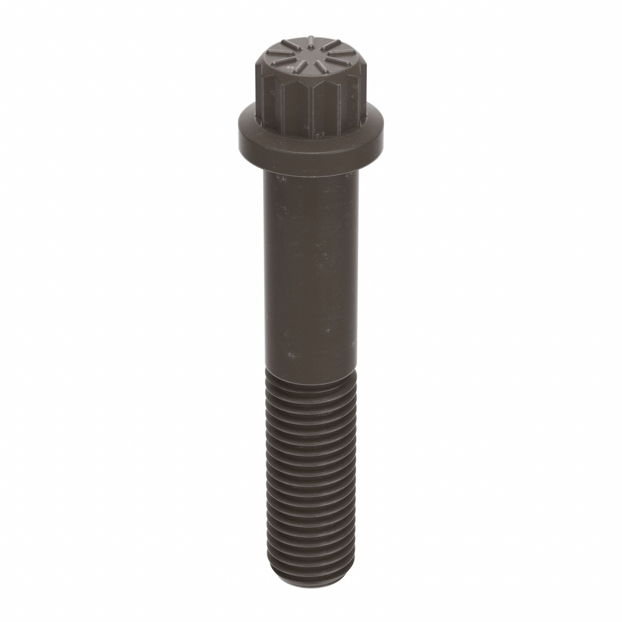 Flange Bolts: Std, Alloy Steel, Grade E9, Plain, 2 1/2 in lg, Partially Threaded, Inch, 5 PK