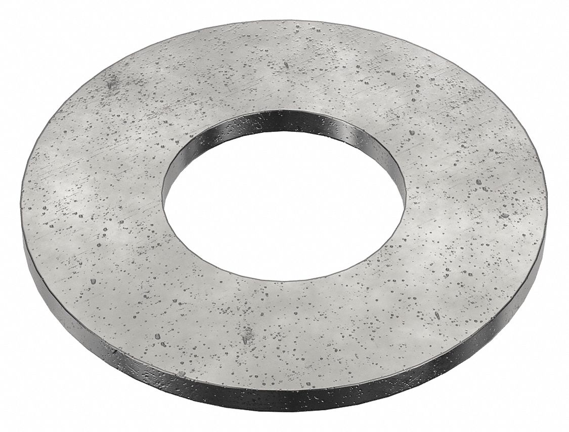 USS WASHER, FOR SCREW SIZE 1½ IN, STEEL, GRADE 2, BLACK OXIDE, 1.625 IN ID, 25 PK