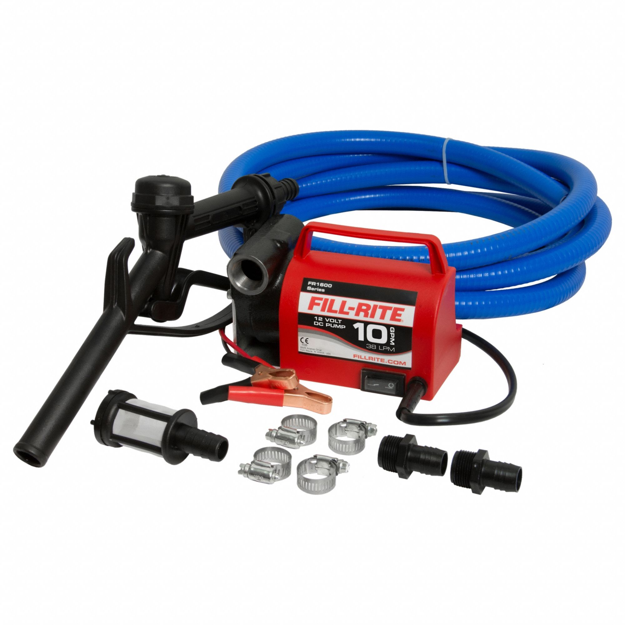 FILL-RITE, Pump with Hose & Nozzle, Foot, Fuel Transfer Pump