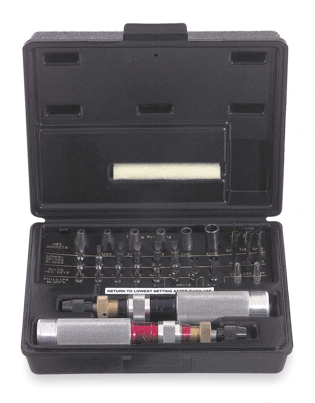 Torque Driver Set, 1/4", 20 to 100 in.-oz.