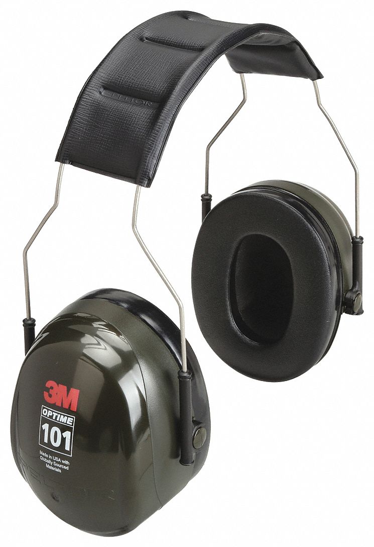 EARMUFFS, OVER-THE-HEAD, FOLDABLE, BLK, FOAM/PUR/PVC/SS/ABS, 27DB, CSA