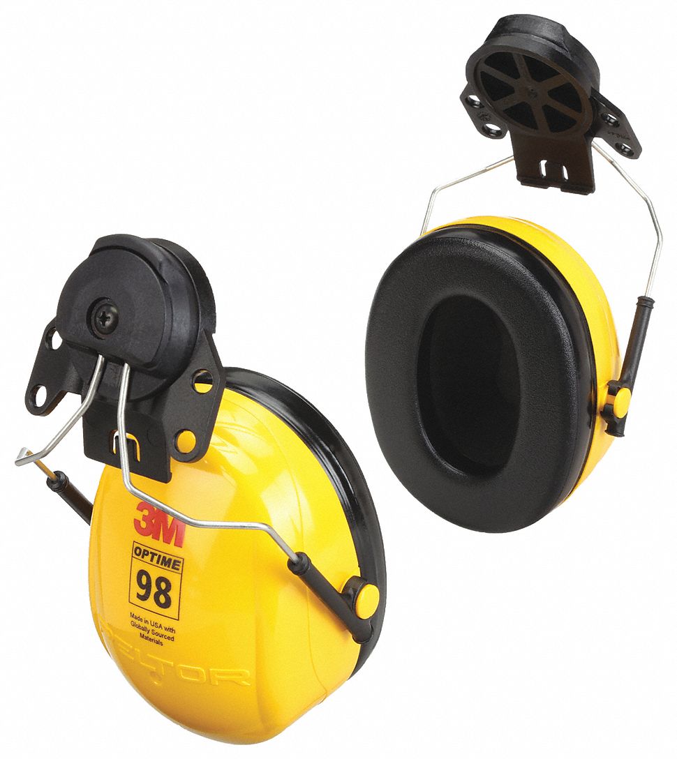 OREILLETTES, MONTÉES SUR CASQUE, NR, JN, MOUSSE/PUR/PVC/ABS, 23 DB, CSA CLASSE AL