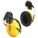 EARMUFFS, HARD HAT-MOUNT, BLK,YLW, FOAM/PUR/PVC/ABS, 23DB, CSA CLASS AL