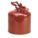 SAFETY DISPOSAL CAN, 5 GAL, RED, GALVANIZED STEEL, 18 IN H, 11¼ IN OD, FOR FLAMMABLES