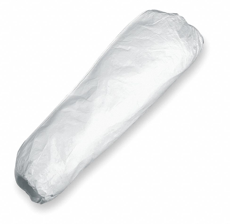 Disposable Sleeves,White,18 In. L,PK200