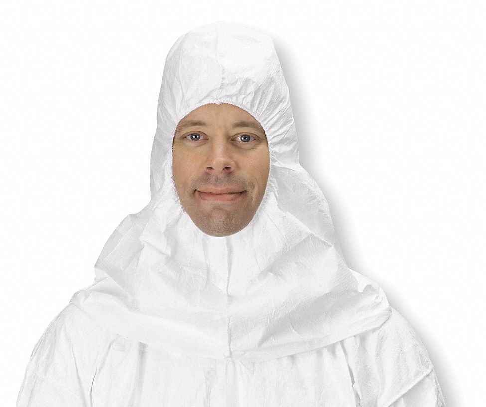 DISPOSABLE HOOD,SZ UNIVERSAL,WHITE,PK100