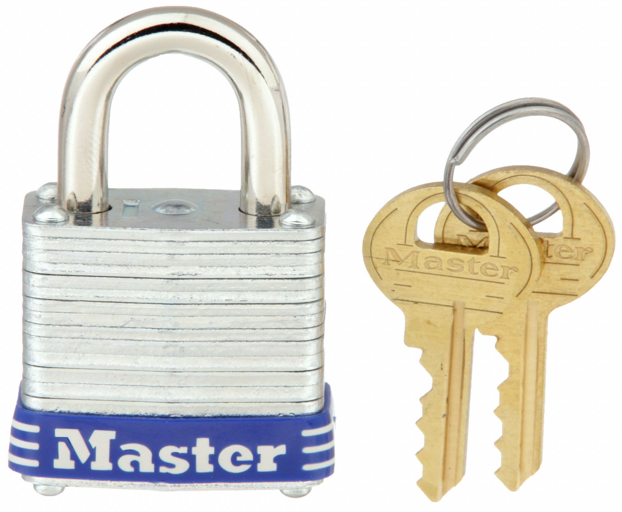 CADENAS A CLE, 1/2 PO, RECTANGLE, ARGENT