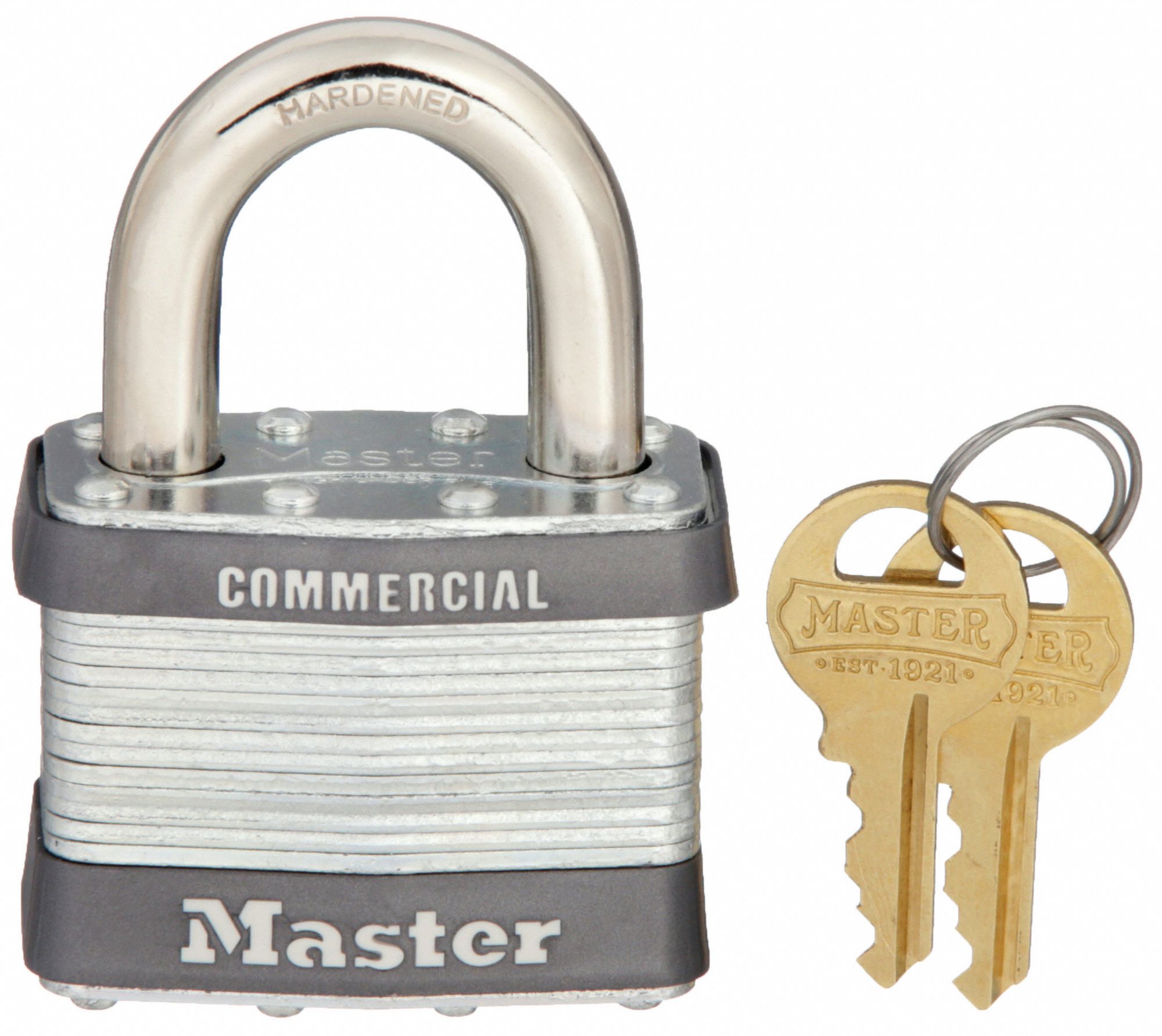 Master Lock Commercial Keyed Padlock 1-in Shackle Keyed Alike to A383 Key  Code in the Padlocks department at