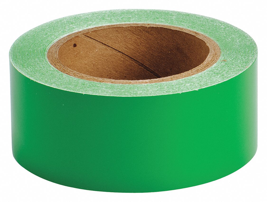Green, 2 in Wd, Pipe Marking Tape 4T14055263 Grainger