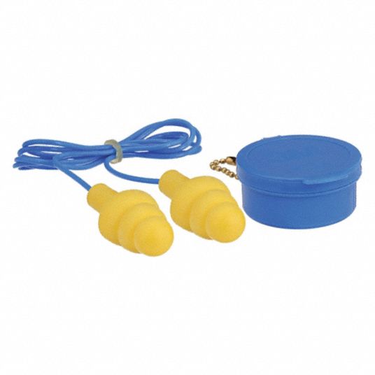 3M™ E-A-R™ Classic™ Metal Detectable Ear Plugs 33Db - 20 pair per polybag /  10 polybags per case