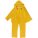 3-PIECE RAINSUIT WITH DETACHABLE HOOD, YELLOW, XL, HEAVY-DUTY PVC, 13.8 MIL