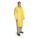 RAIN COAT,, 4XL, YELLOW, SNAP, SBR, 2 POCKETS, KNEE LENGTH