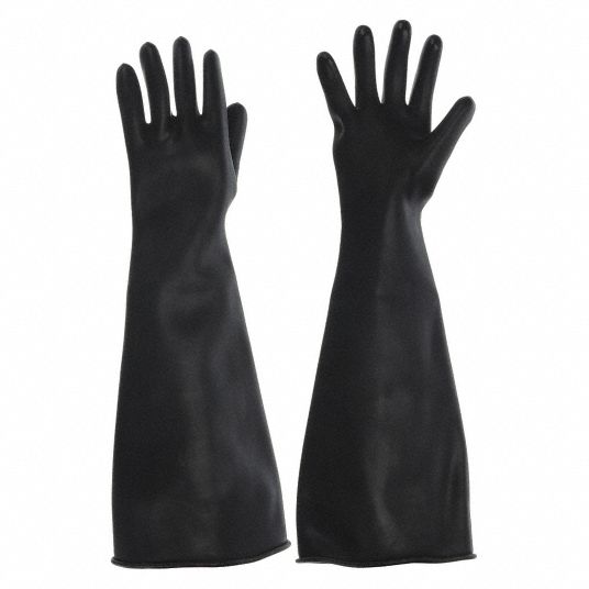 8 in For Port Size, 30 mil Thick, Glove Box Gloves - 4T480|8N3032/9Q ...