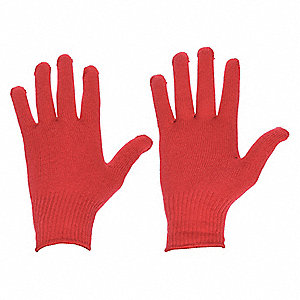 GLOVE LINERS,ACRYLIC,AMBDXT,RED,PR