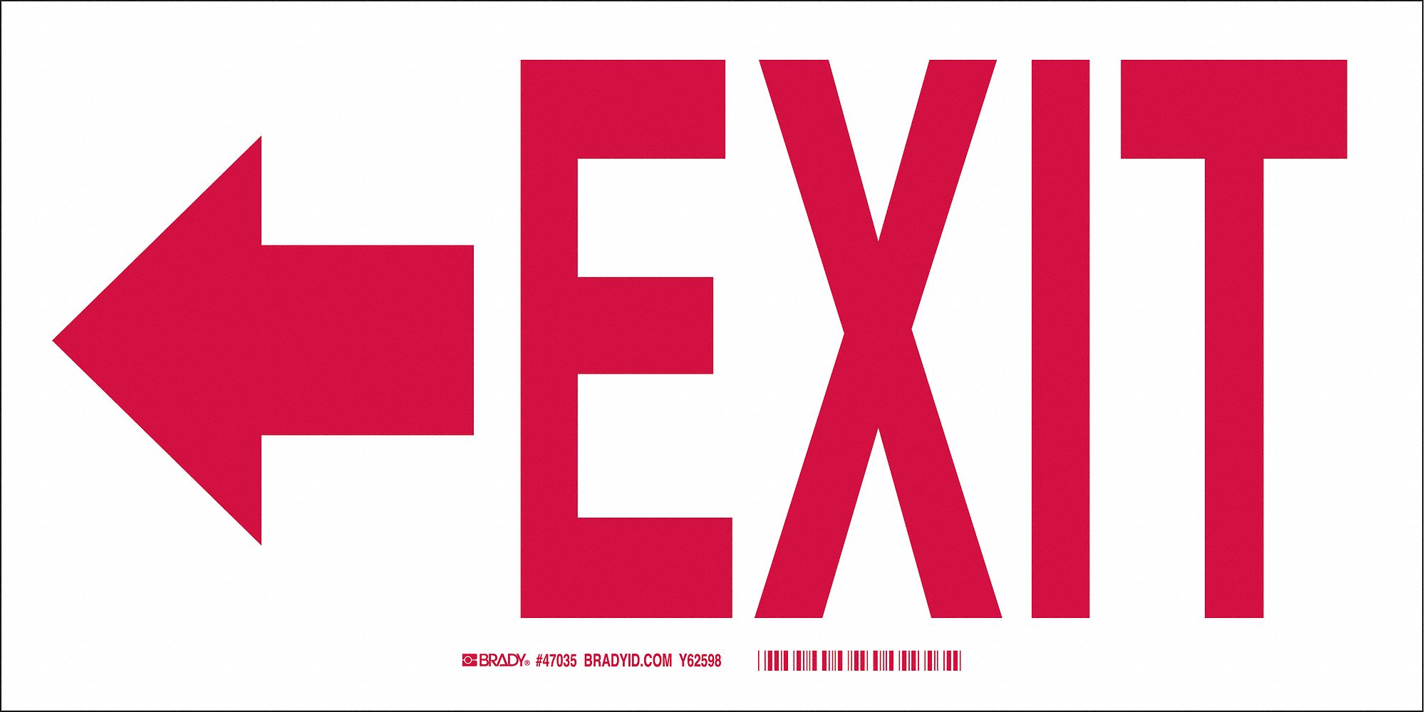 EXIT SIGN,EXIT,7"X14"