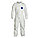 COLLARED DISPOSABLE COVERALLS, TYVEK 400, SERGED SEAM, WHITE, 4XL