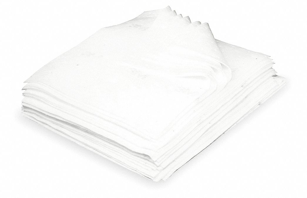 3M Sorbent, Oil, Pad, Pk100 4T896HP156 Grainger