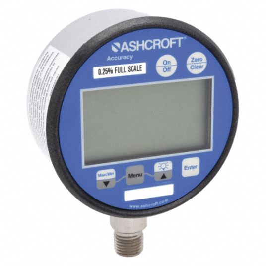 ASHCROFT Manómetro Digital , LCD , 0 a 600 psi - Manómetros y