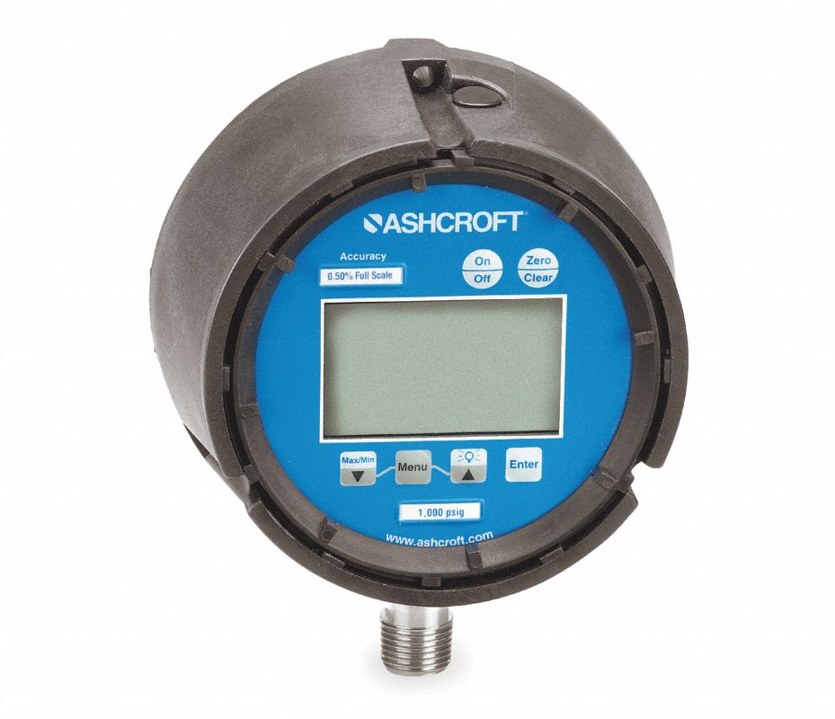 ASHCROFT Manómetro Digital , LCD , 0 a 600 psi - Manómetros y