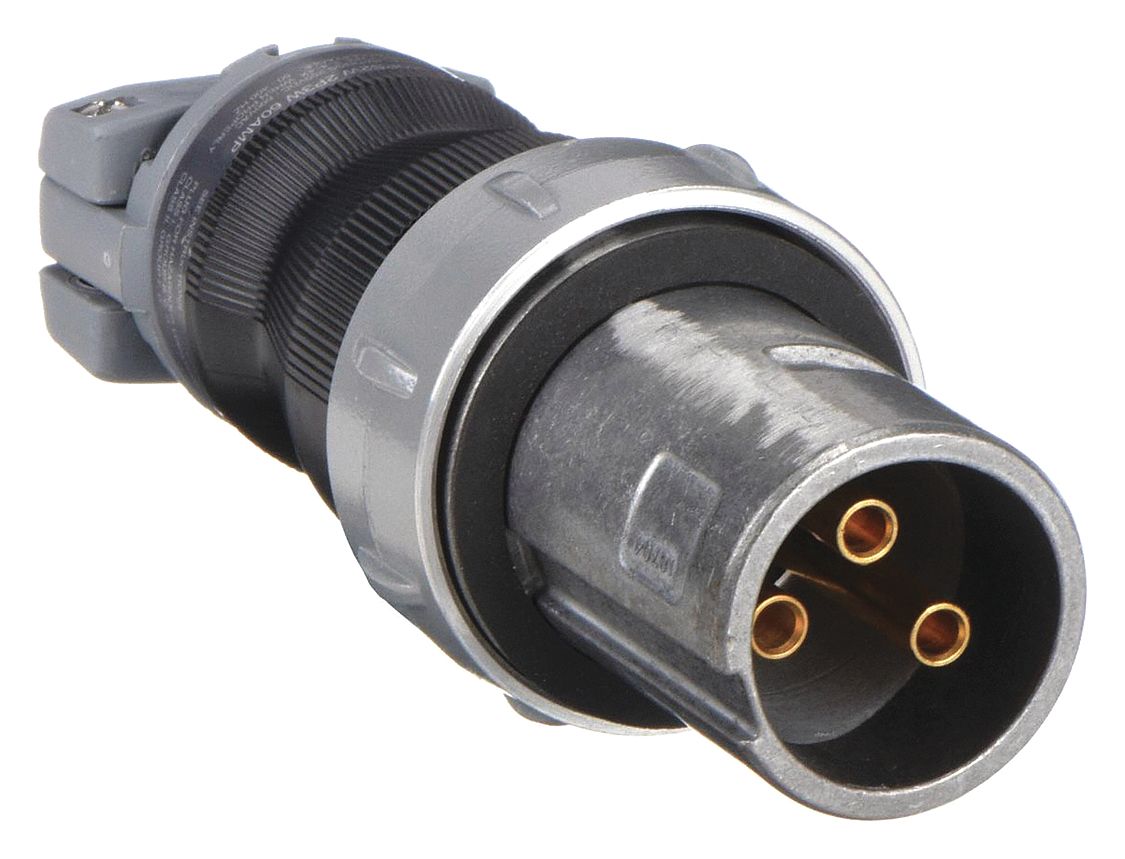 TYPE 4X PIN AND SLEEVE PLUG, 60 A, 600V AC, STYLE 2 GROUNDING