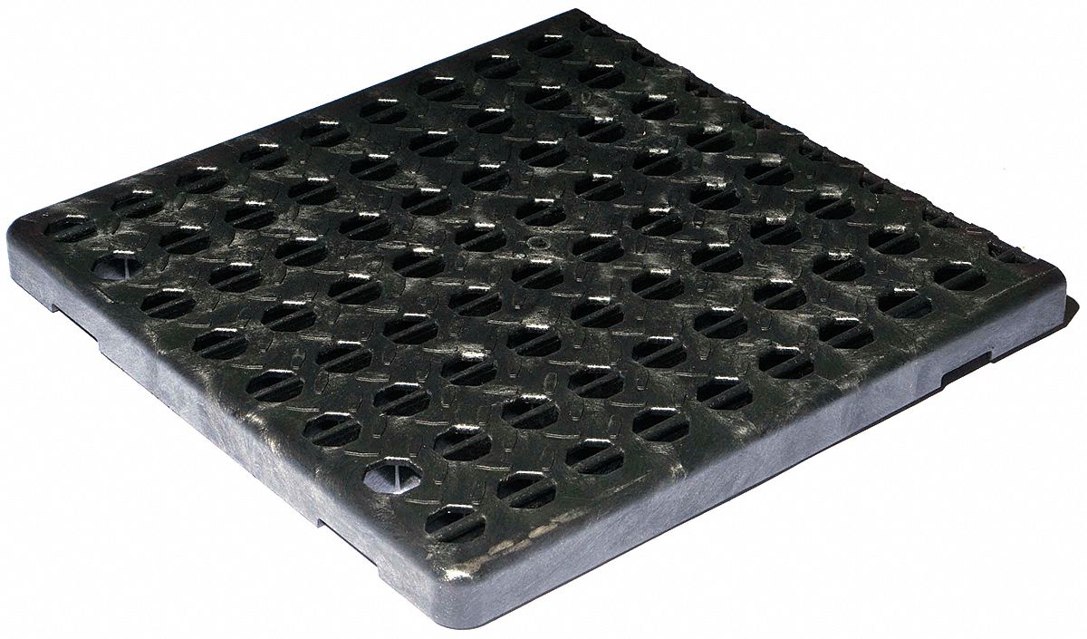 SPILL PALLET GRATE, FOR 1 DRUM PALLET, 24 X 23 X 1¾ IN, FOR ENPAC