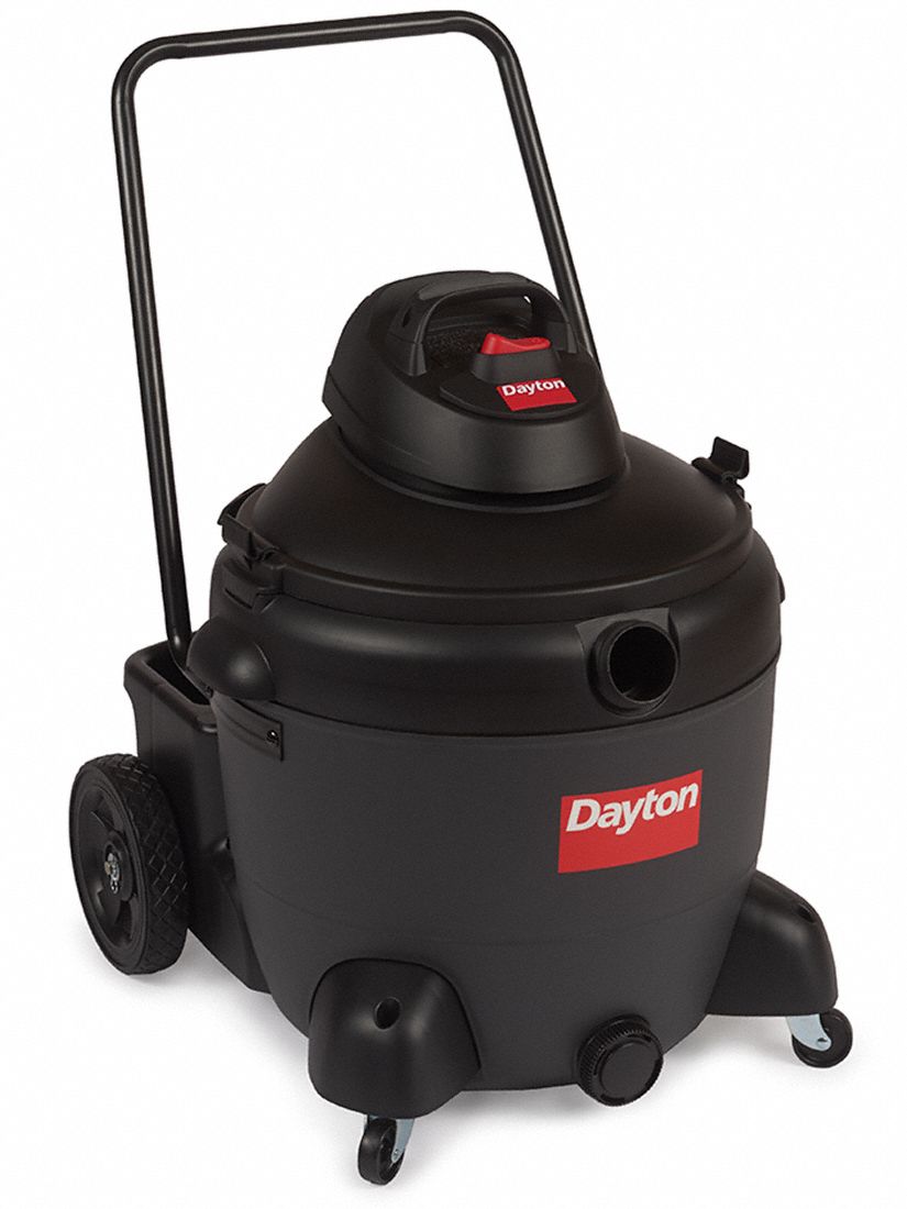 DAYTON BuiltIn Pump Shop Vacuum, 18 gal Tank Size, 135 cfm, 2 1/2 in