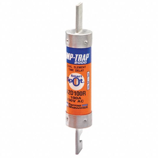 MERSEN, 100 A, 250V AC, Fuse - 4TCA5|A2D100R - Grainger