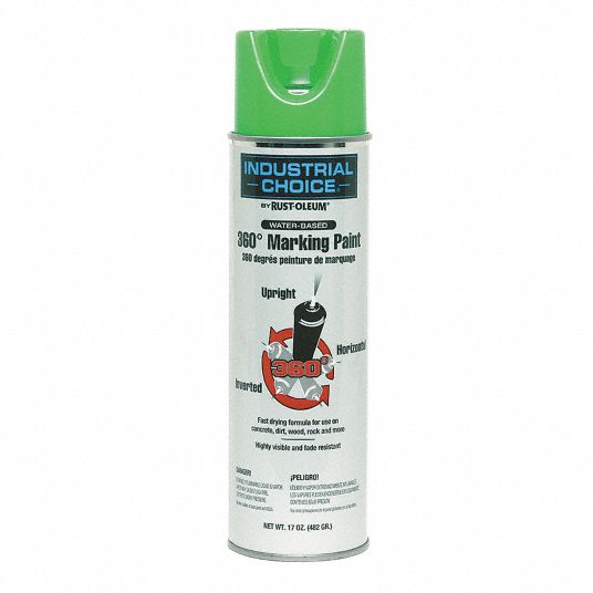 Rust-Oleum Industrial Choice Fluorescent Green Inverted Marking Paint 17  oz.