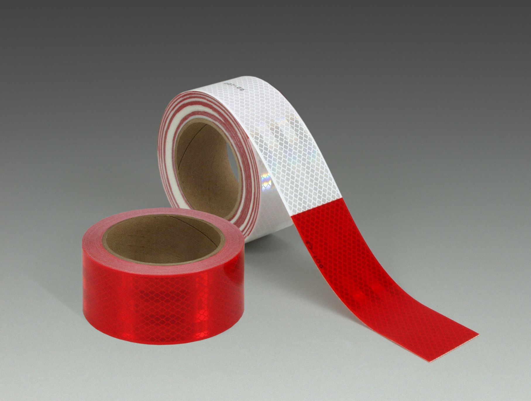 3M Premium Grade Reflective Tape Marking/Trailers, Red/White, 3 in Wd