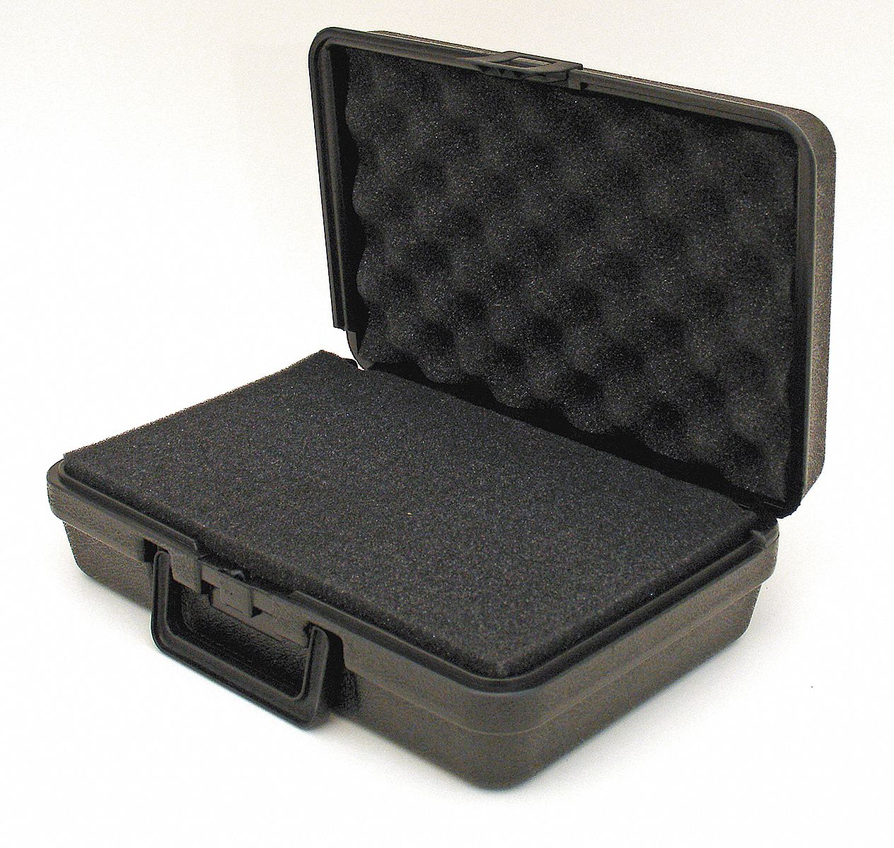 Protective Case: 7 in x 11 in x 3 1/2 in Inside, Pick and Pluck/Solid, Black, Stationary