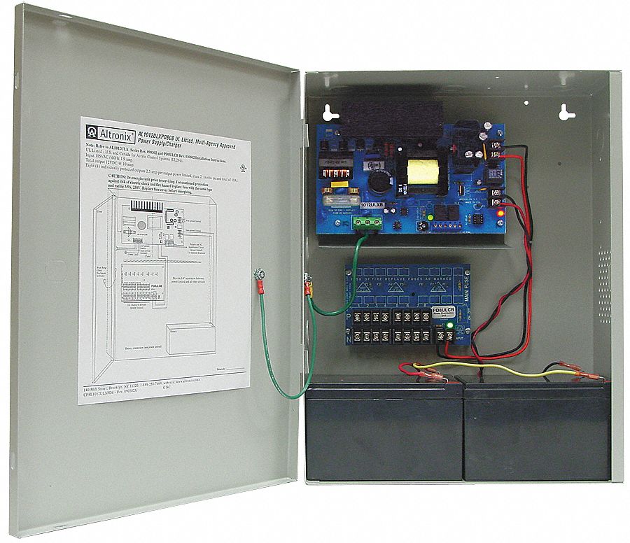 ALTRONIX, 115V AC, Power Supply 8 PTC 12VDC 10A 4TEG9