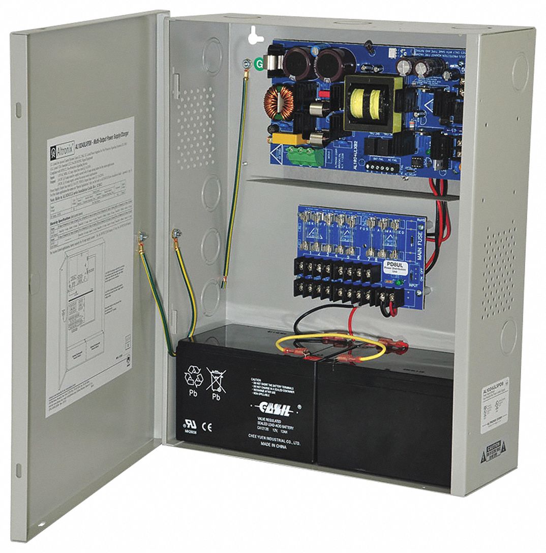 Power Supply 8 Fuse 24VDC @ 10A: Power Supply, 115V AC