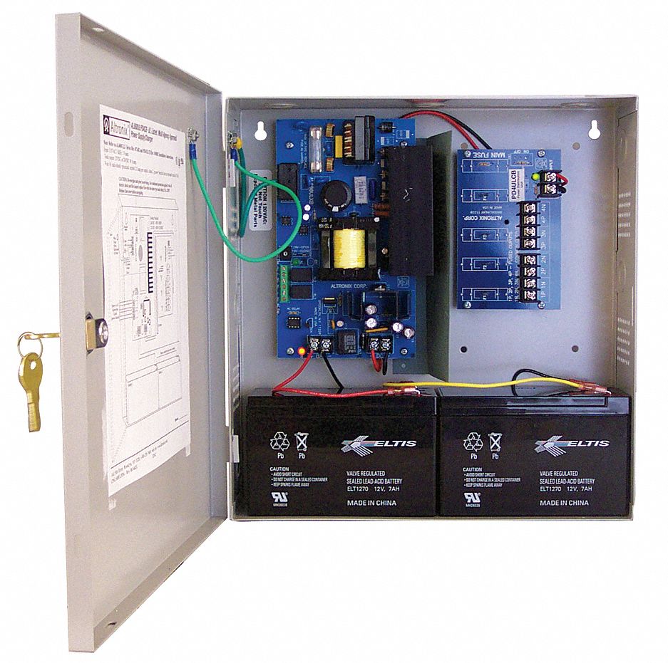 ALTRONIX Steel Power Supply 4PTC 12VDC Or 24VDC 6A with Gray Finish