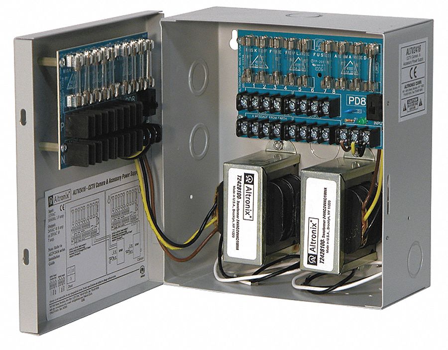 ALTRONIX, 115V AC, Power Supply 16Fuse 24Vac 8A 4TEW4ALTV2416