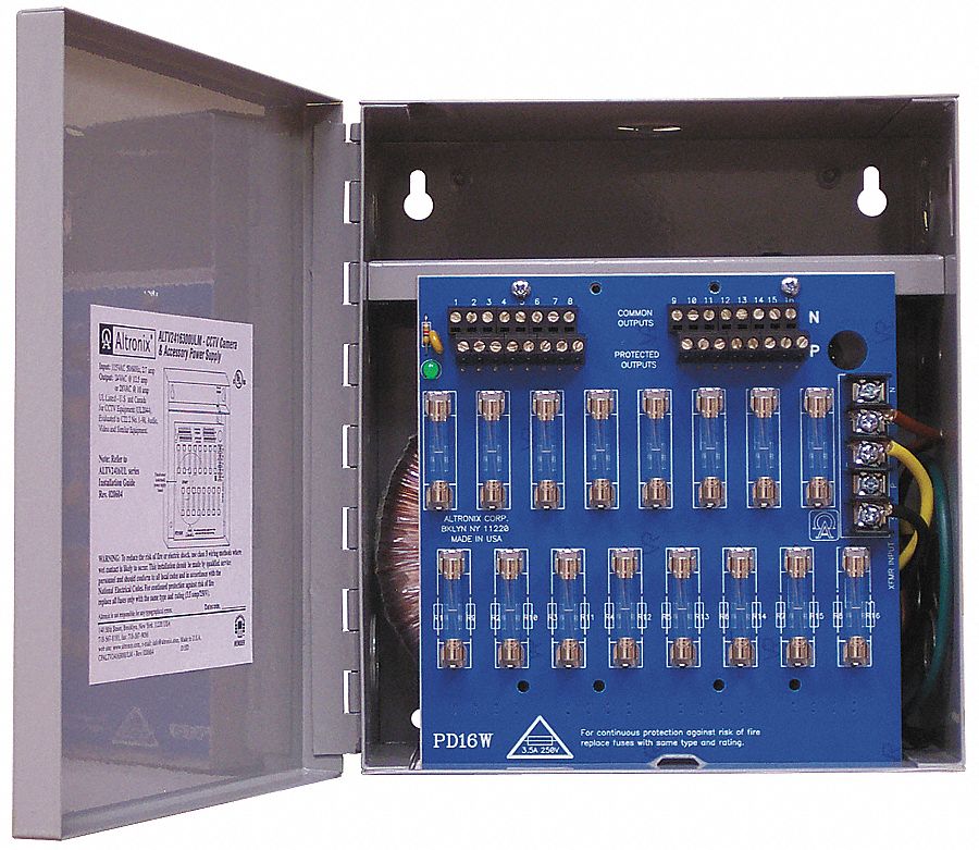 ALTRONIX, 115V AC, Power Supply 16Fuse 24Vac 12.5A 4TEX2