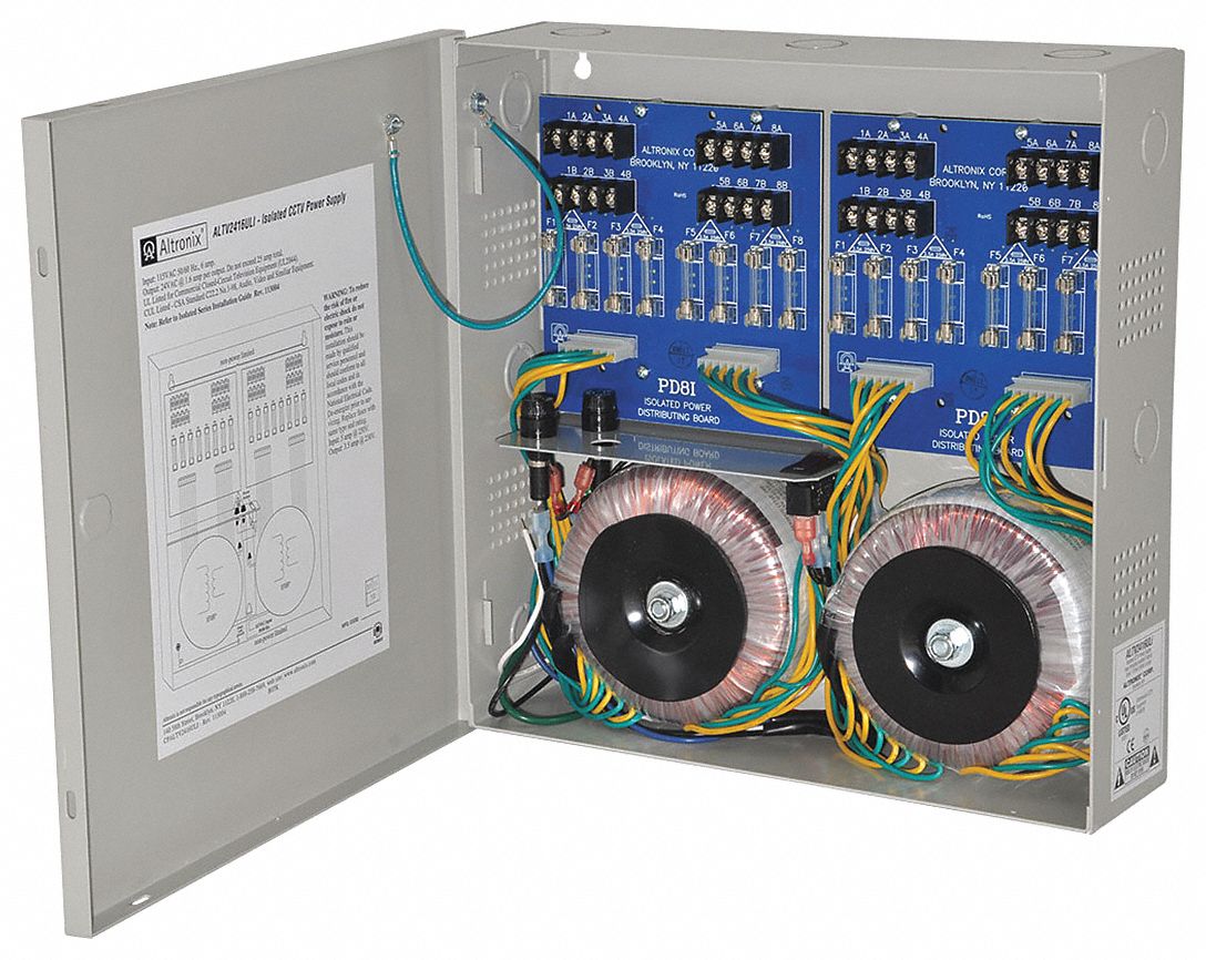 ALTRONIX, 115V AC, Power Supply 16Fuse 24Vac 25A Isolated 4TEY8