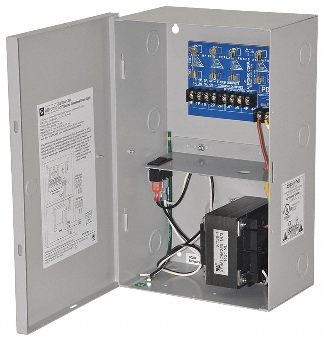 Power Supply 4Fuse 24Vac @ 7A: Power Supply, 115V AC