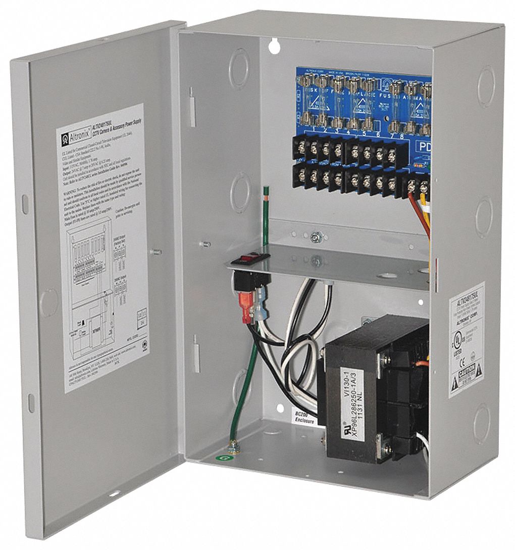 Power Supply 8Fuse 24Vac @ 7A: Power Supply, 115V AC