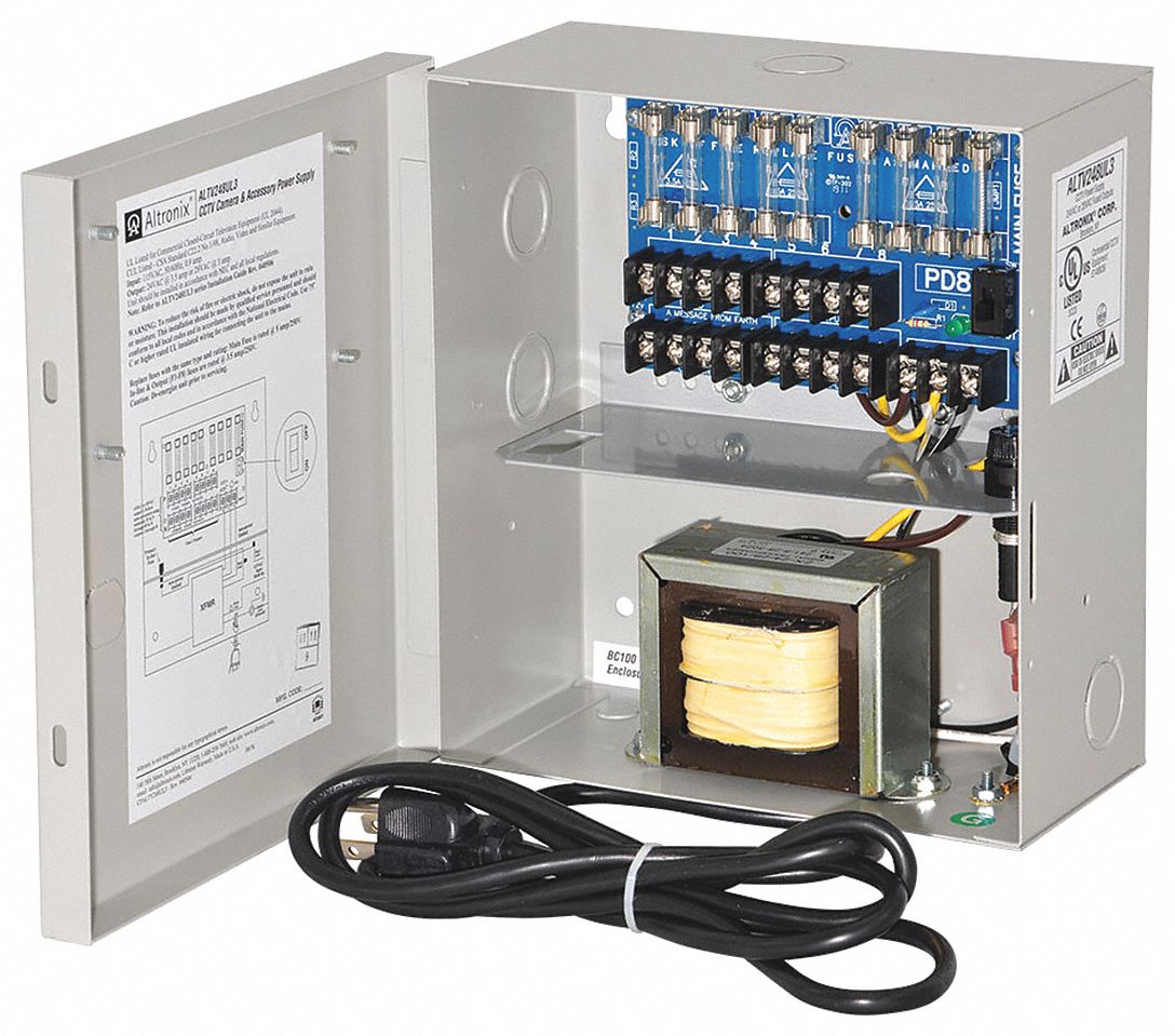 Power Supply 8 Fuse, Line Cord