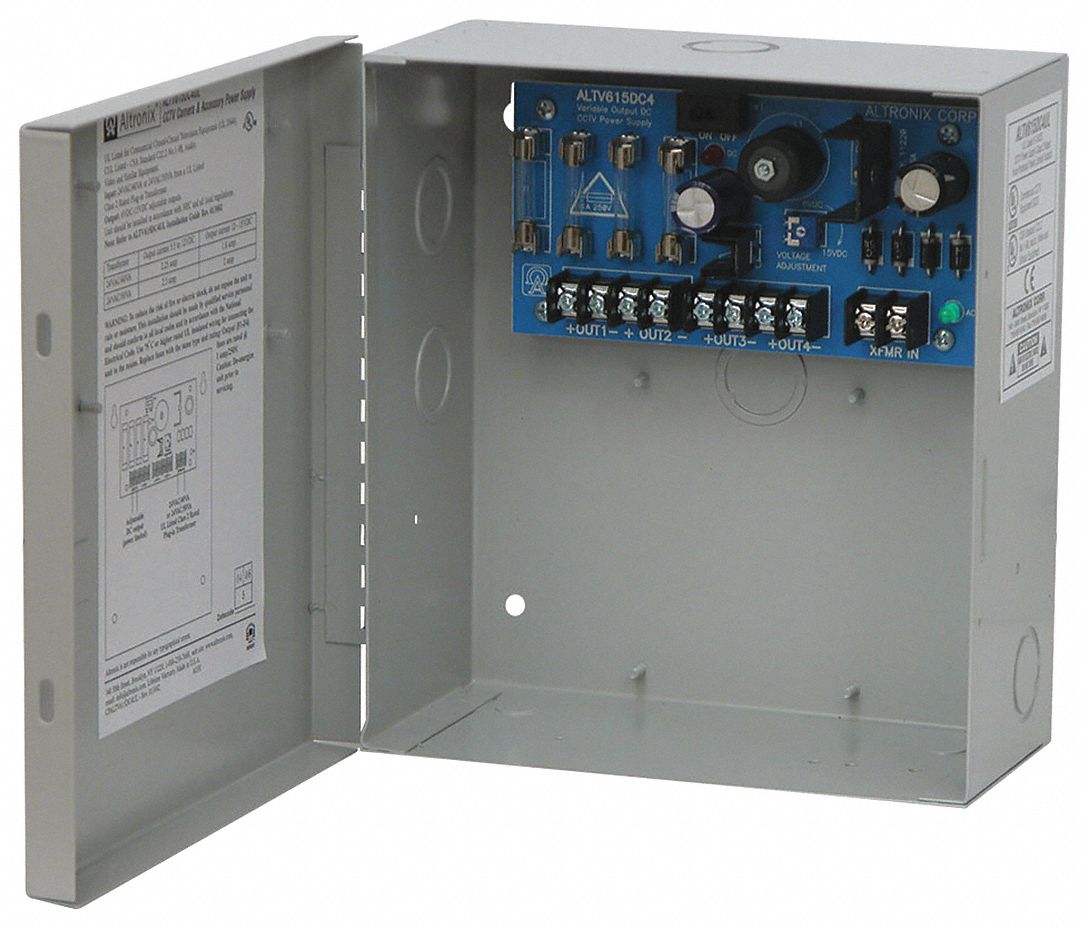 Power Supply 4Fuse 6-15VDC @ 2A: Power Supply, 24V AC