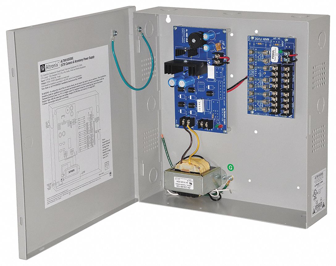 Power Supply 8Fuse 6-15VDC @ 4A: Power Supply, 115V AC