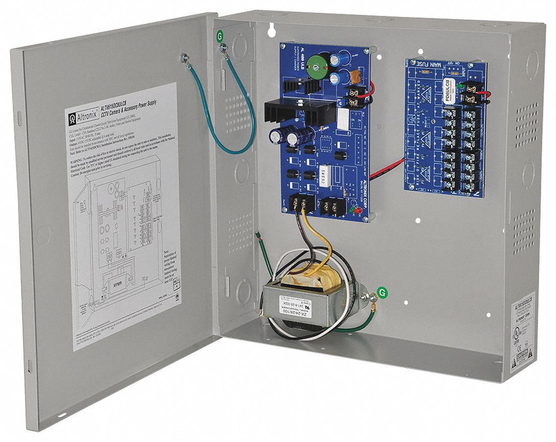 Power Supply 8PTC 6-15VDC @ 4A: Power Supply, 115V AC