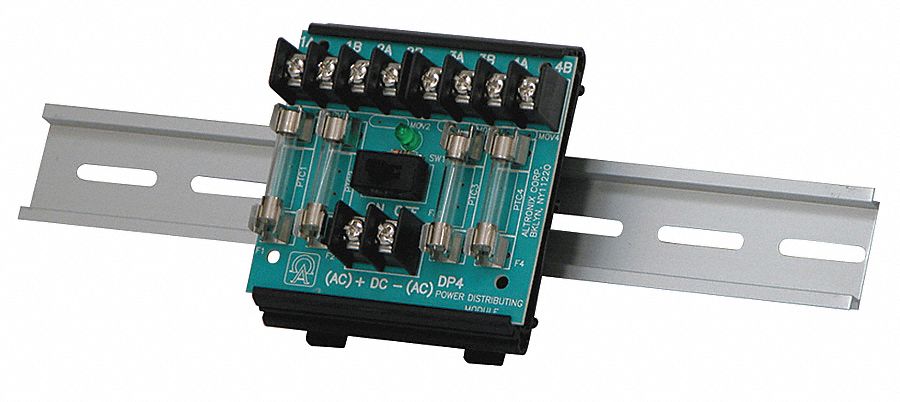 Din Rail Mounted 4Out Power Distribution Board: Power Distribution Board, 48V AC/DC