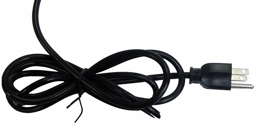 6 Ft. Grounded 3-Leads Line Cord: Grounded 3-Leads Line Cord