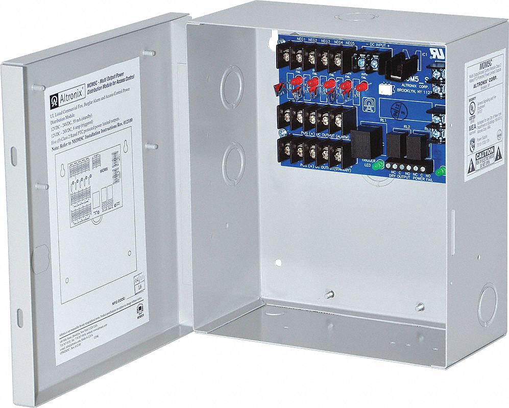 Power Dist Module, 5 Outputs PTC Enclosure: Power Dist Module, 12/24V DC